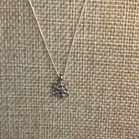 Dogeared Silver Snowflake Necklace - Picture 3 of 7
